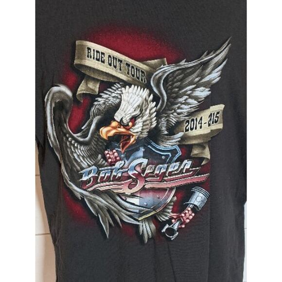 Bob Seger & The Silver Bullet Band Ride out Tour 2014-2015 2XL Tshirt Cotton - Picture 2 of 8